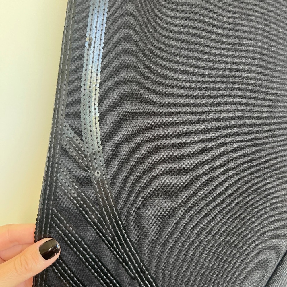 Black Graphic Panel Leggings - Women Pants & Jumpsuits - Picture 6 of 9